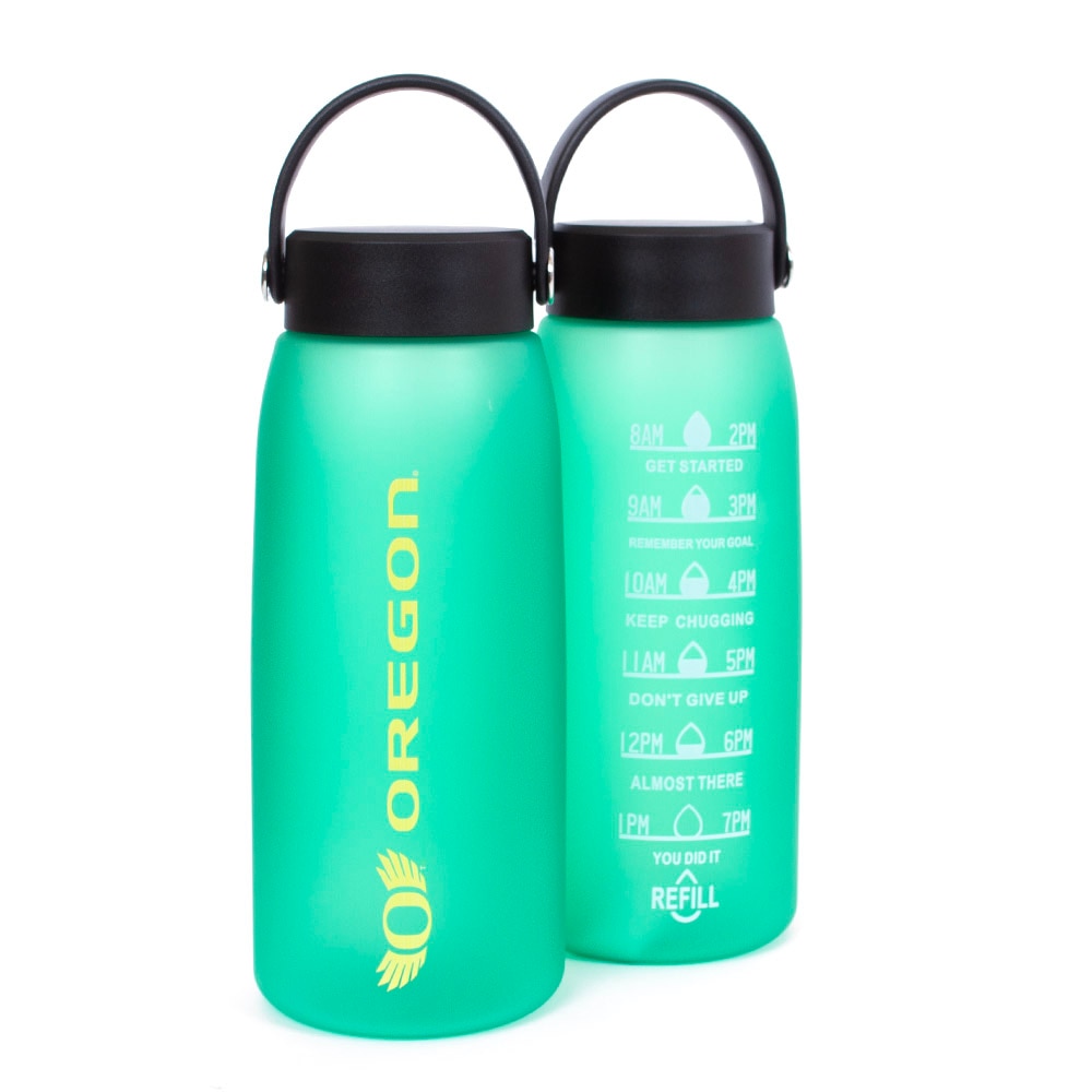 O Wings, Fanatic Group, Green, Water Bottles, Plastic, Home & Auto, 40 ounce, Handle, Oregon design, 942055